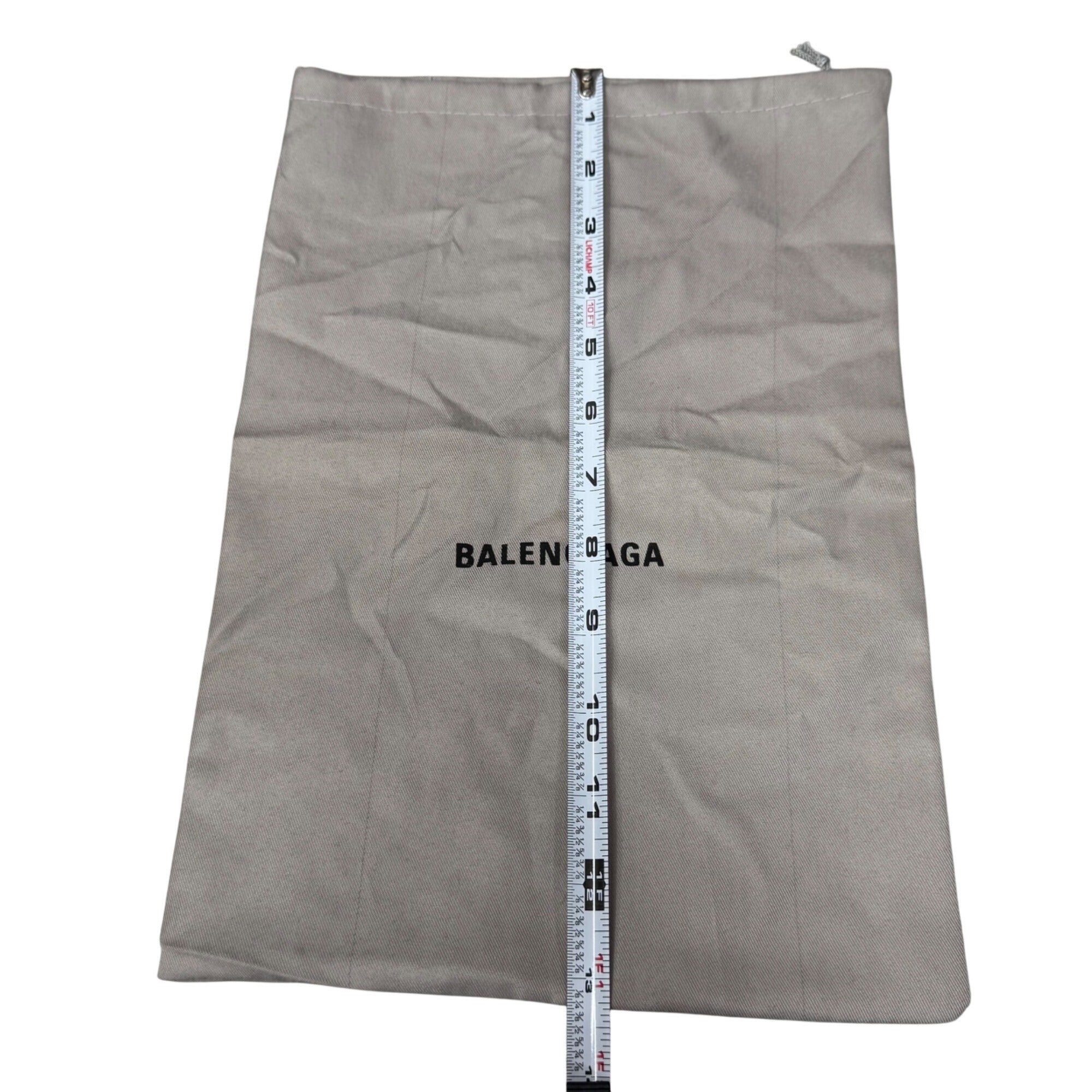 Balenciaga Dust Bag Beige Gray 13"x9" Handbag Shoes Purse Storage Gift Authentic
