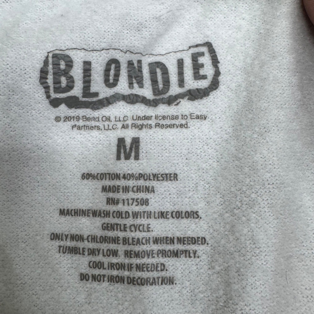 Blondie Size Medium White "One way Or Another" Crewneck Graphic Band Sweatshirt