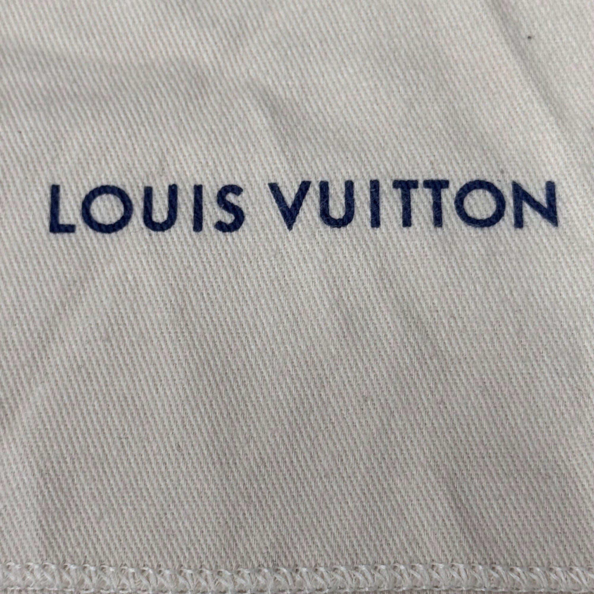 Louis Vuitton Beige Cotton Dust Bag For Accessories 6”x5"