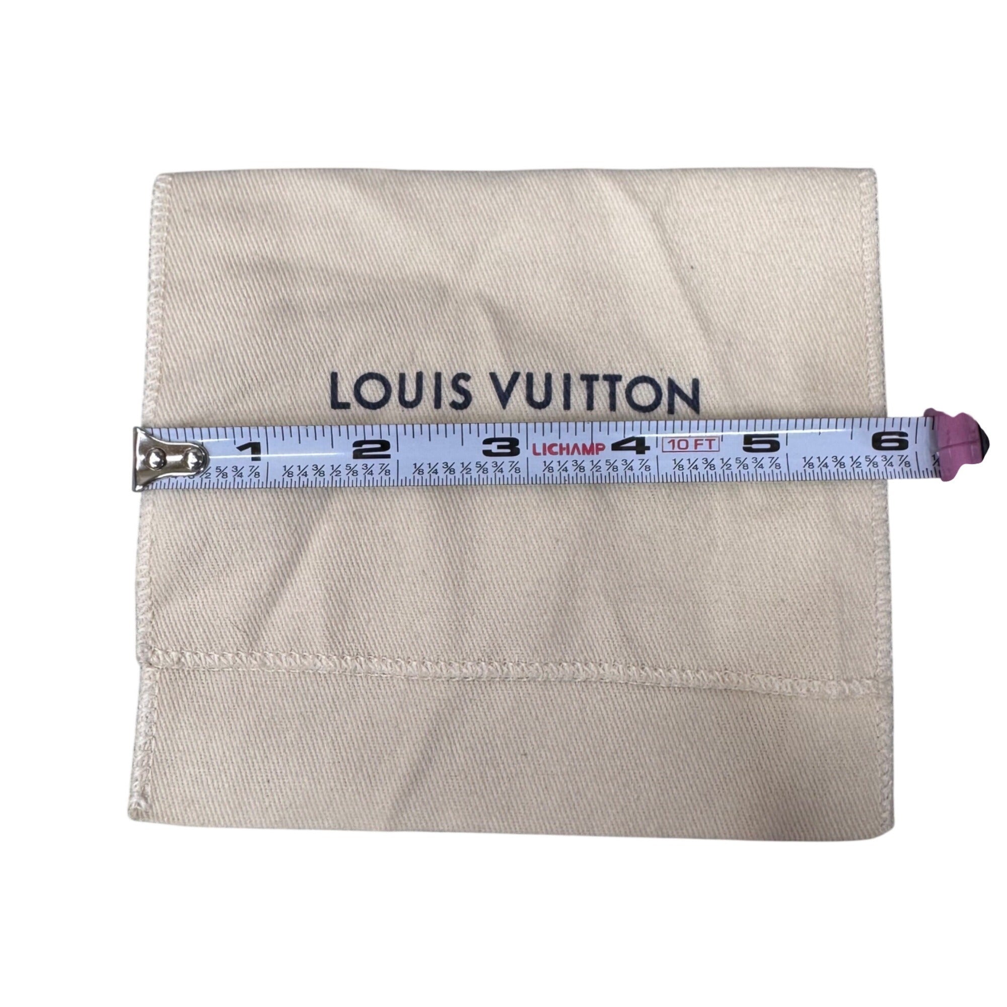 Louis Vuitton Beige Cotton Dust Bag For Accessories 6”x5"