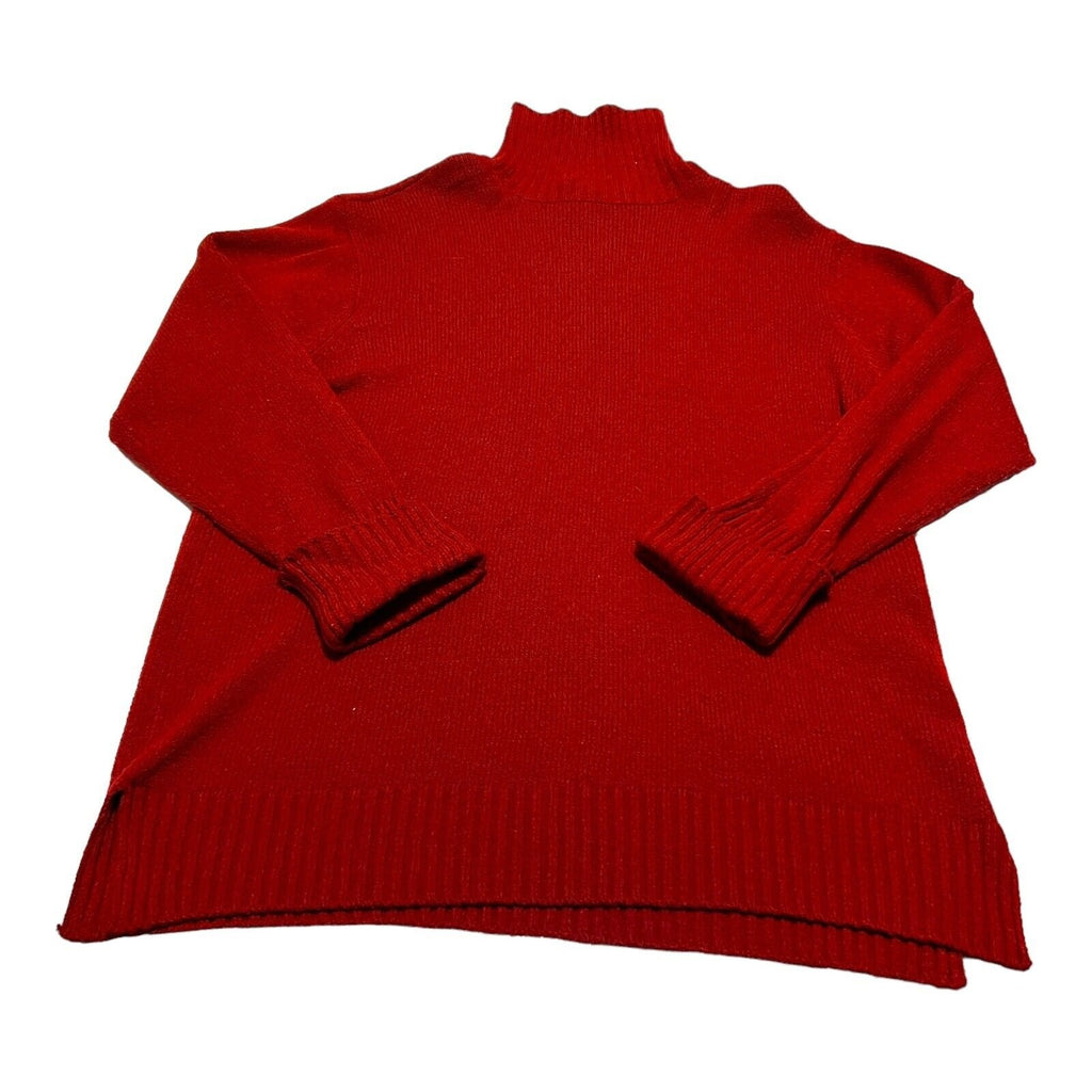 Carolina Colours Womens Red Long Sleeve Turtleneck Sweater 20W Plus Size Comfy