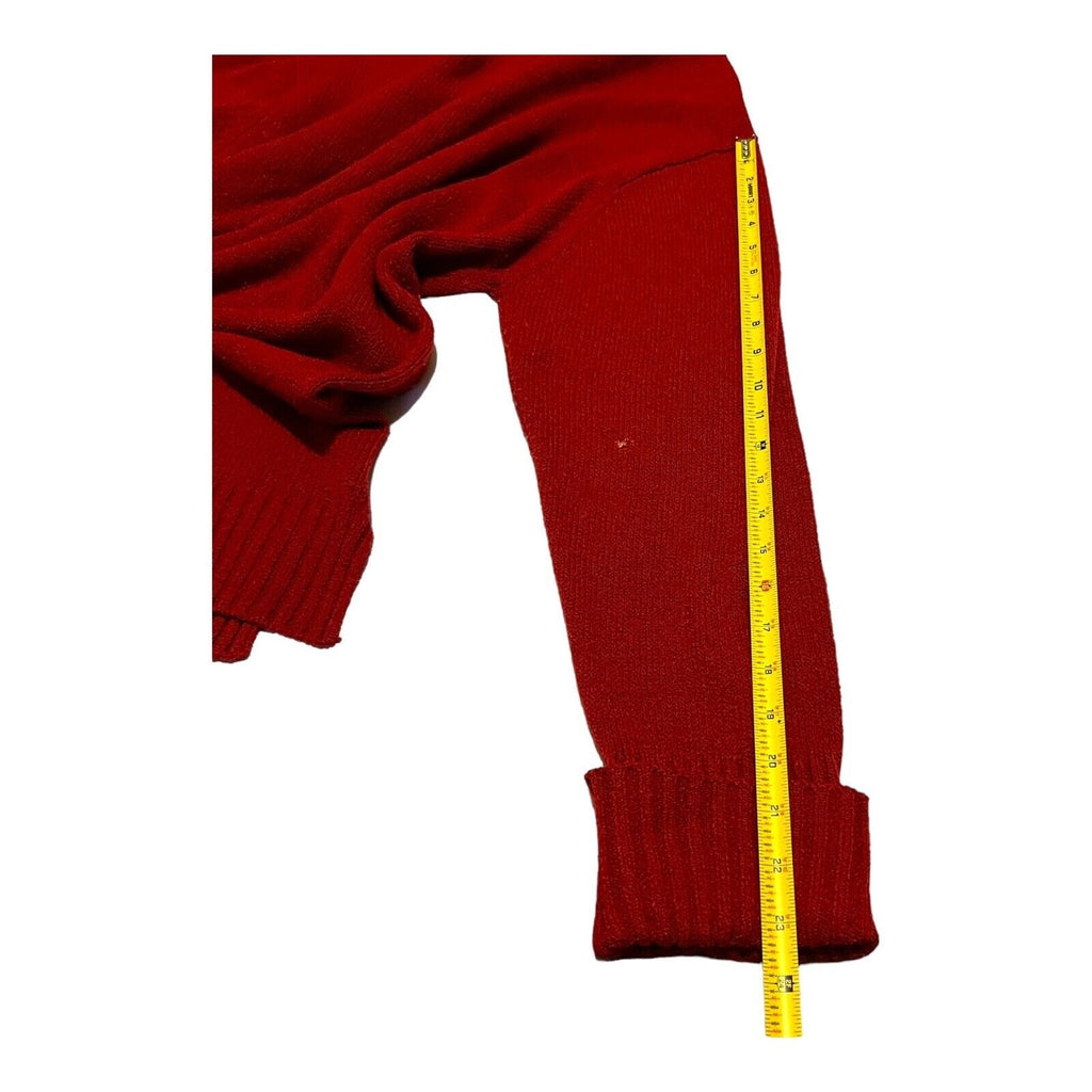 Carolina Colours Womens Red Long Sleeve Turtleneck Sweater 20W Plus Size Comfy