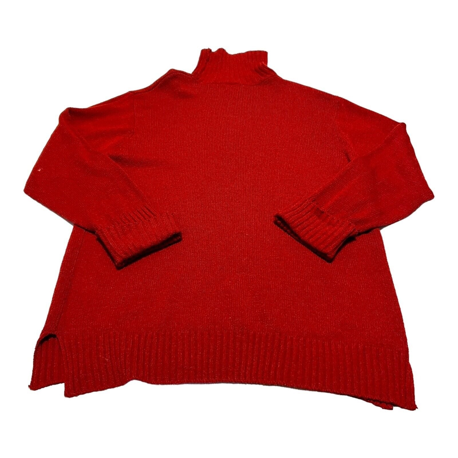 Carolina Colours Womens Red Long Sleeve Turtleneck Sweater 20W Plus Size Comfy