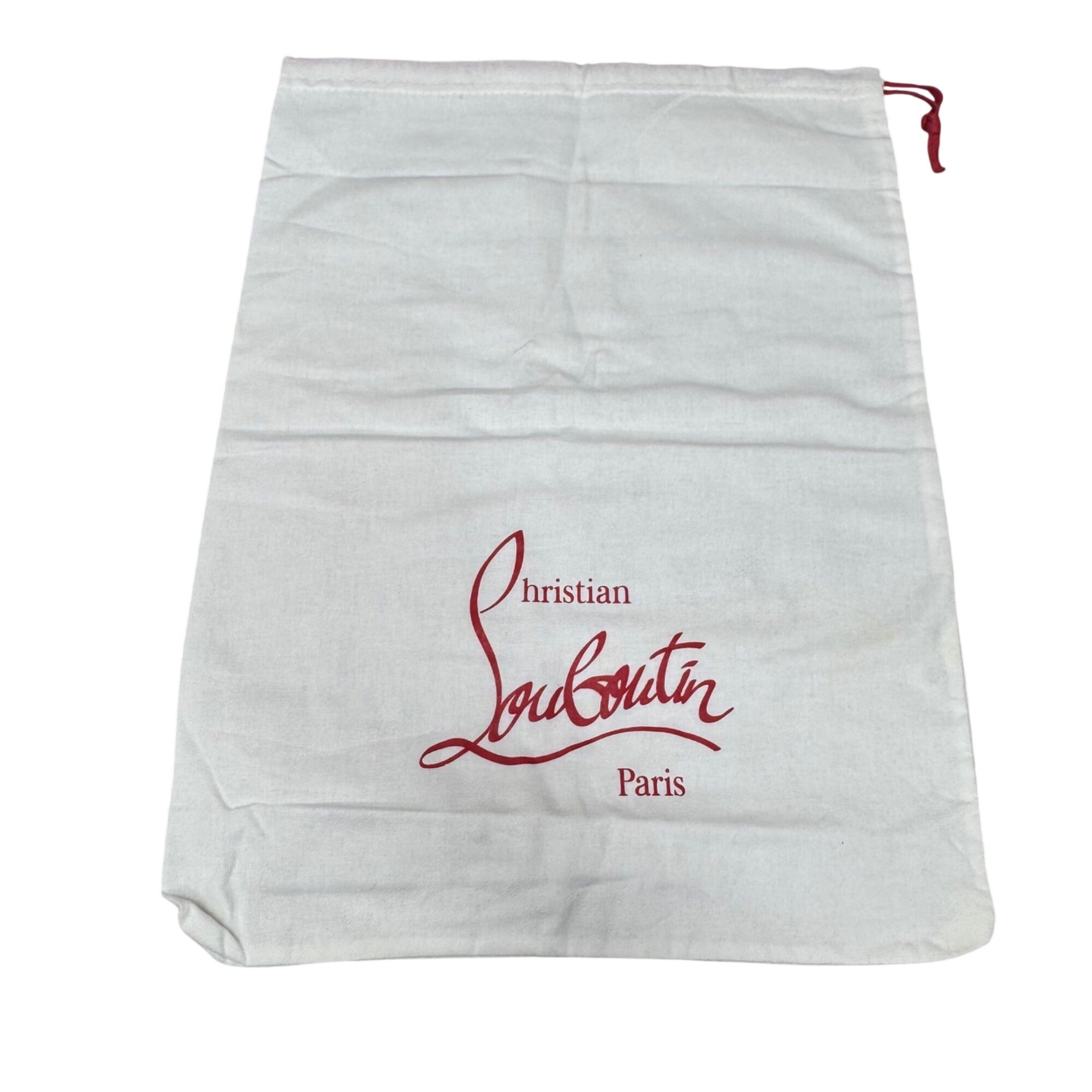 Authentic New Christian Louboutin White Shoe Handbag Dust Bag 15X11 Storage Gift