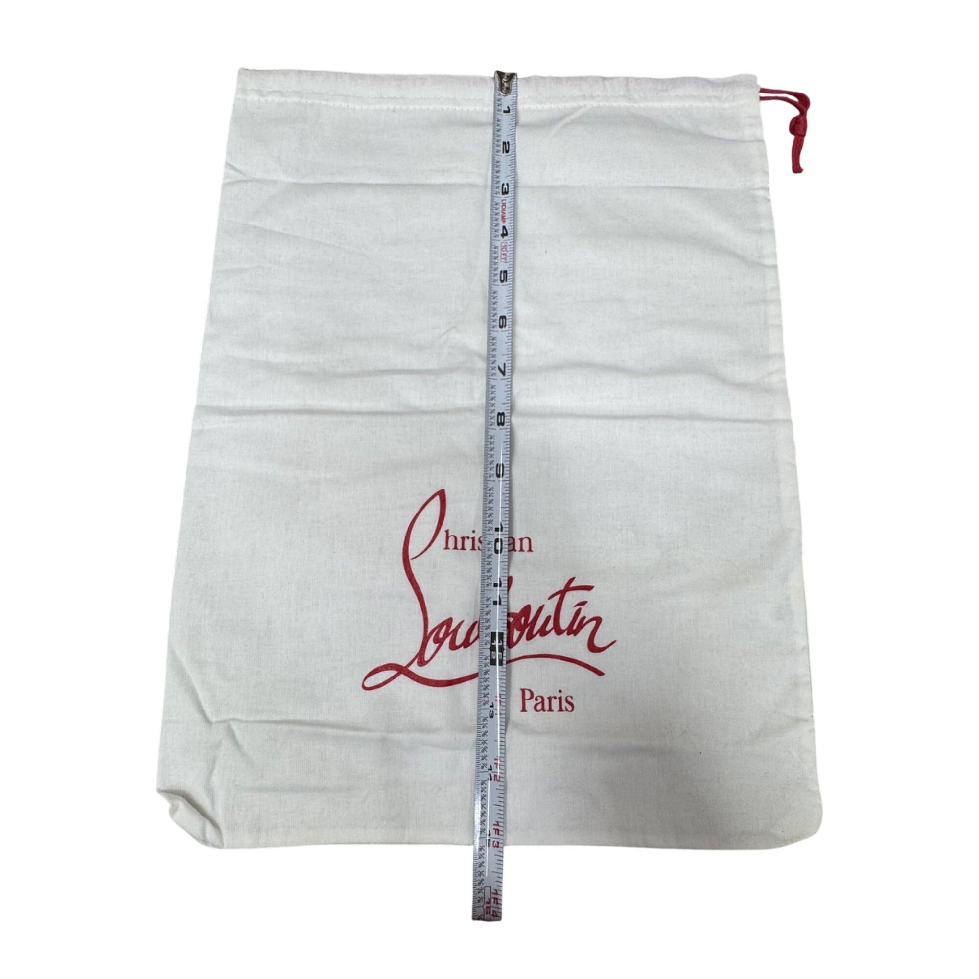 Authentic New Christian Louboutin White Shoe Handbag Dust Bag 15X11 Storage Gift