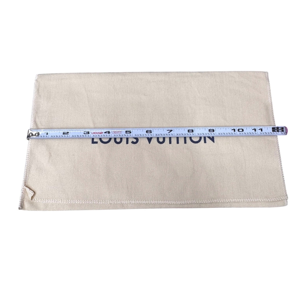 LOUIS VUITTON Dust Bag Envelope Flap 12x7" Authentic Purse Cover Storage Clutch