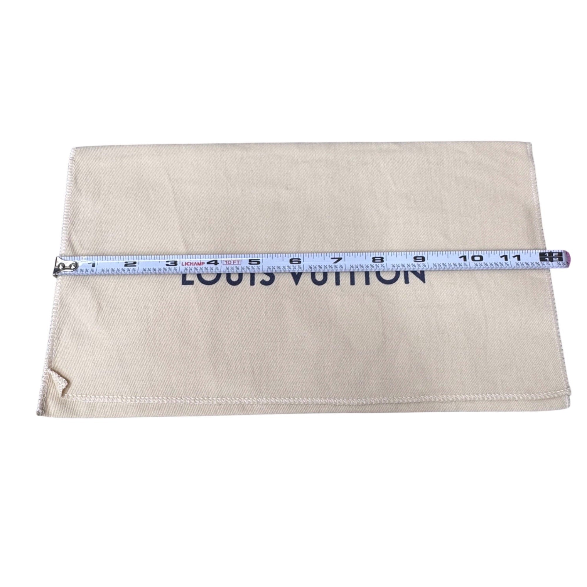 LOUIS VUITTON Dust Bag Envelope Flap 12x7" Authentic Purse Cover Storage Clutch