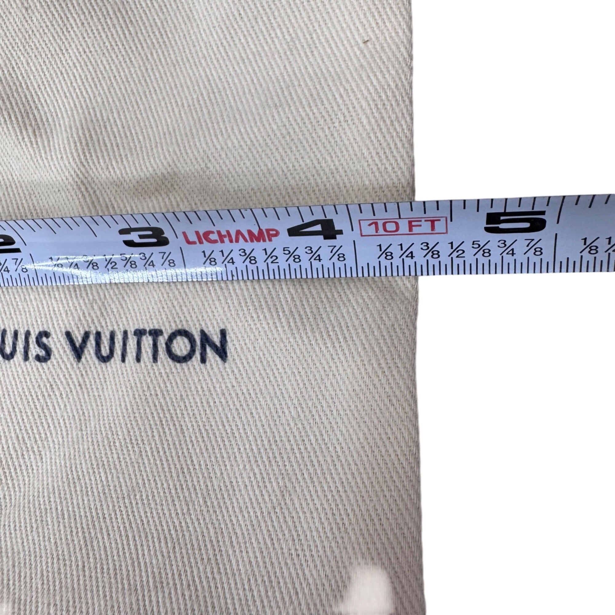 Louis Vuitton Beige Drawstring Dust Bag Storage Gift Authentic Sunglasses 4.5X7