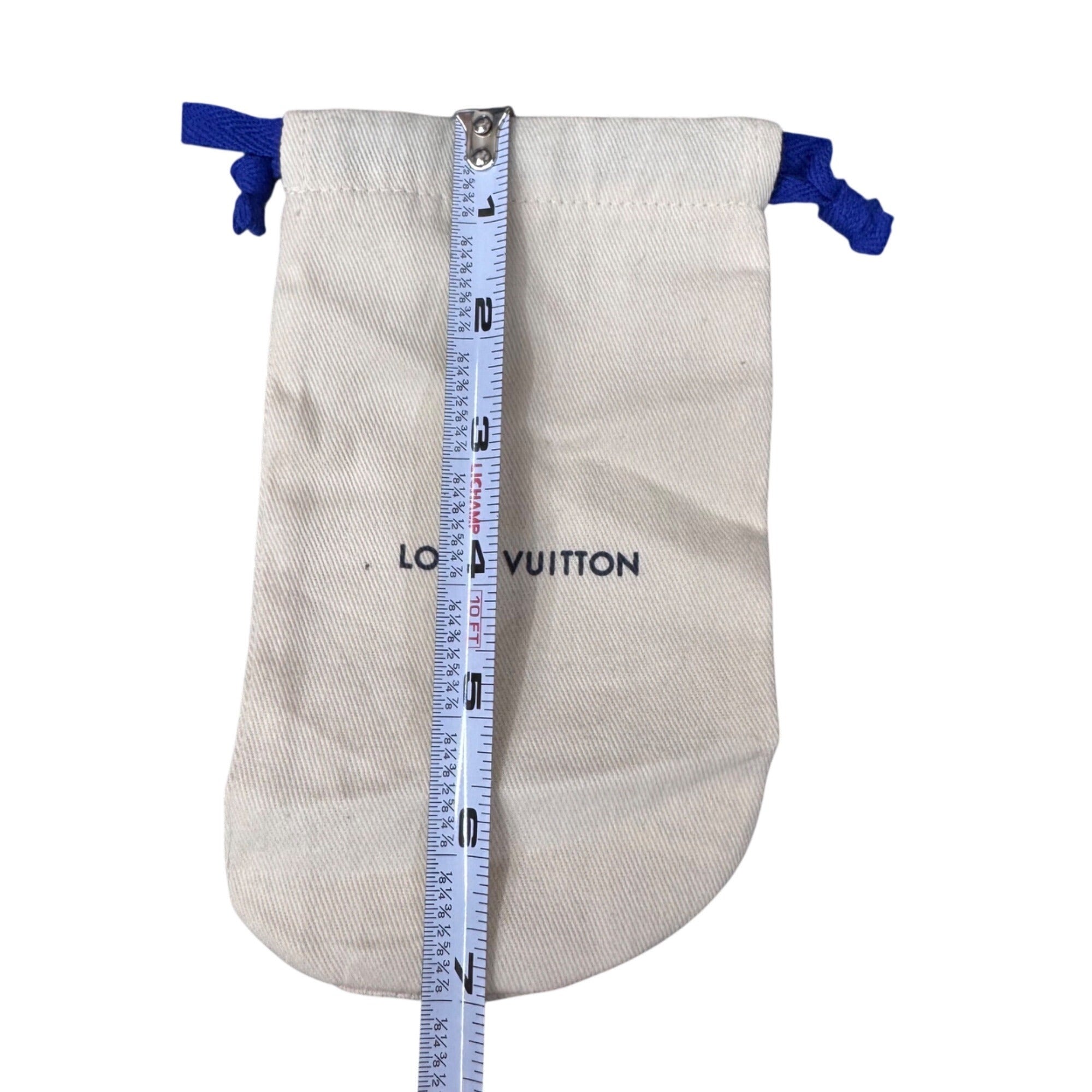 Louis Vuitton Beige Drawstring Dust Bag Storage Gift Authentic Sunglasses 4.5X7