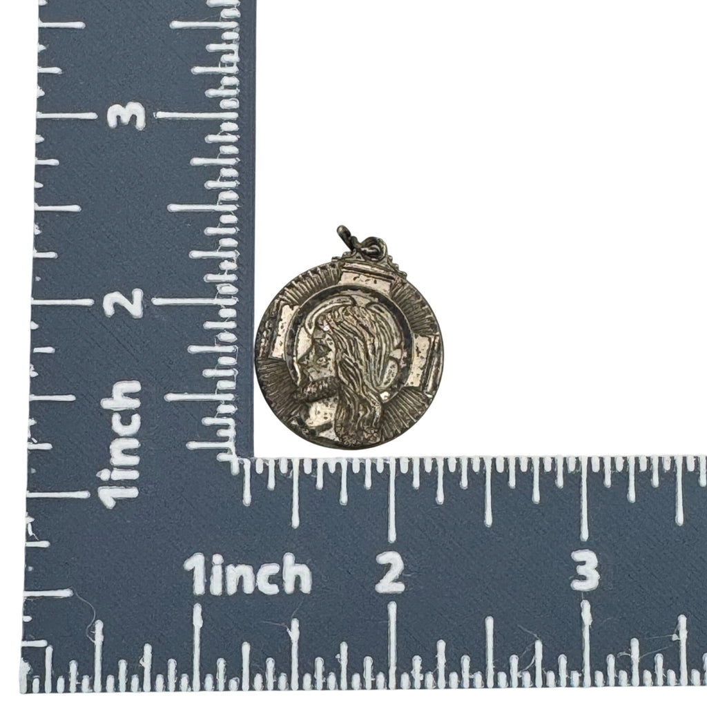 Hayward "I Am A Protestant" Pendant Sterling Silver Jesus Profile Estate Vintage