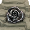 Sterling Silver Rose Brooch Pin Pendant ATI Thailand Floral Jewelry 1.5" Vintage