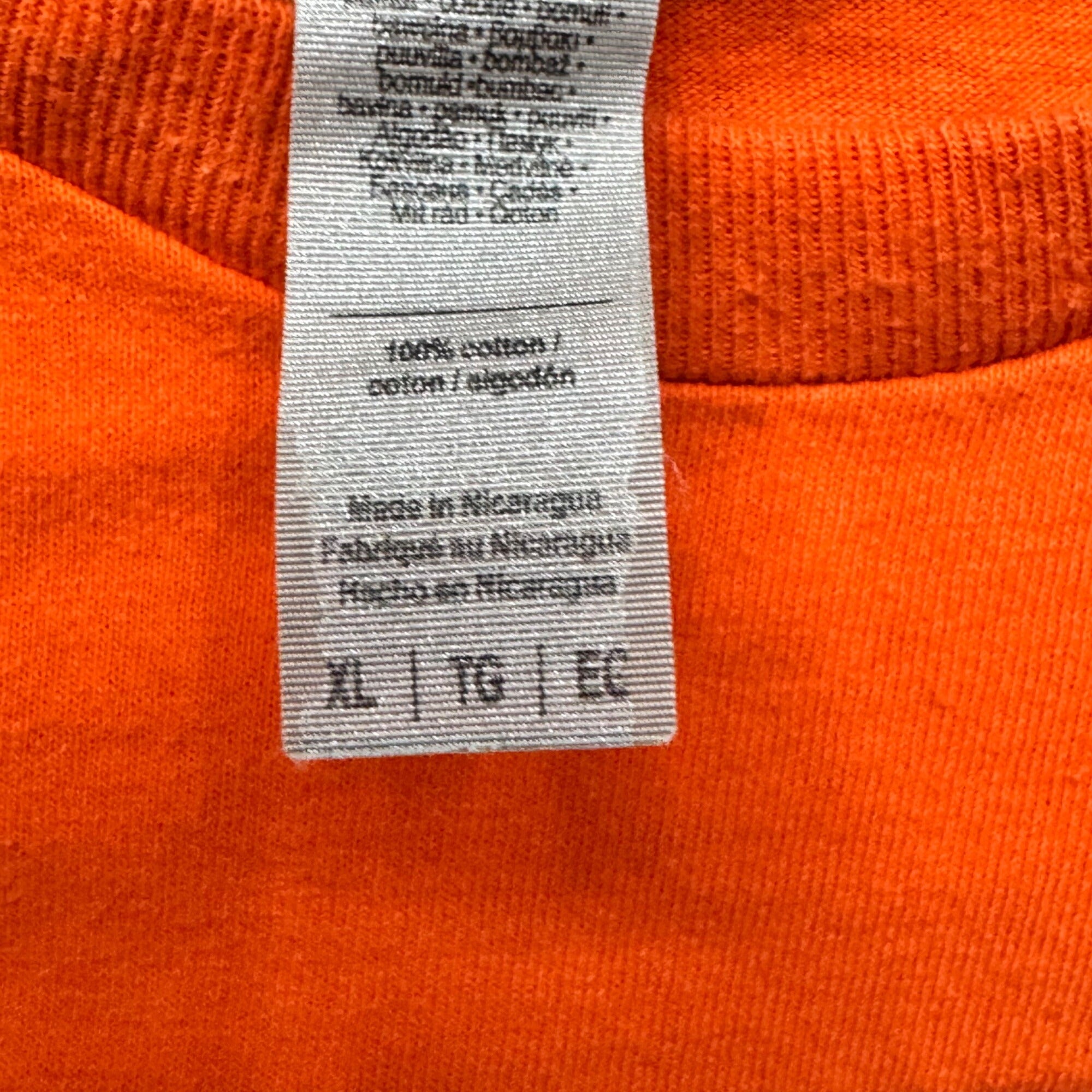 Florida Gators Basketball Orange T-Shirt XL 100% Cotton University of FL Fan