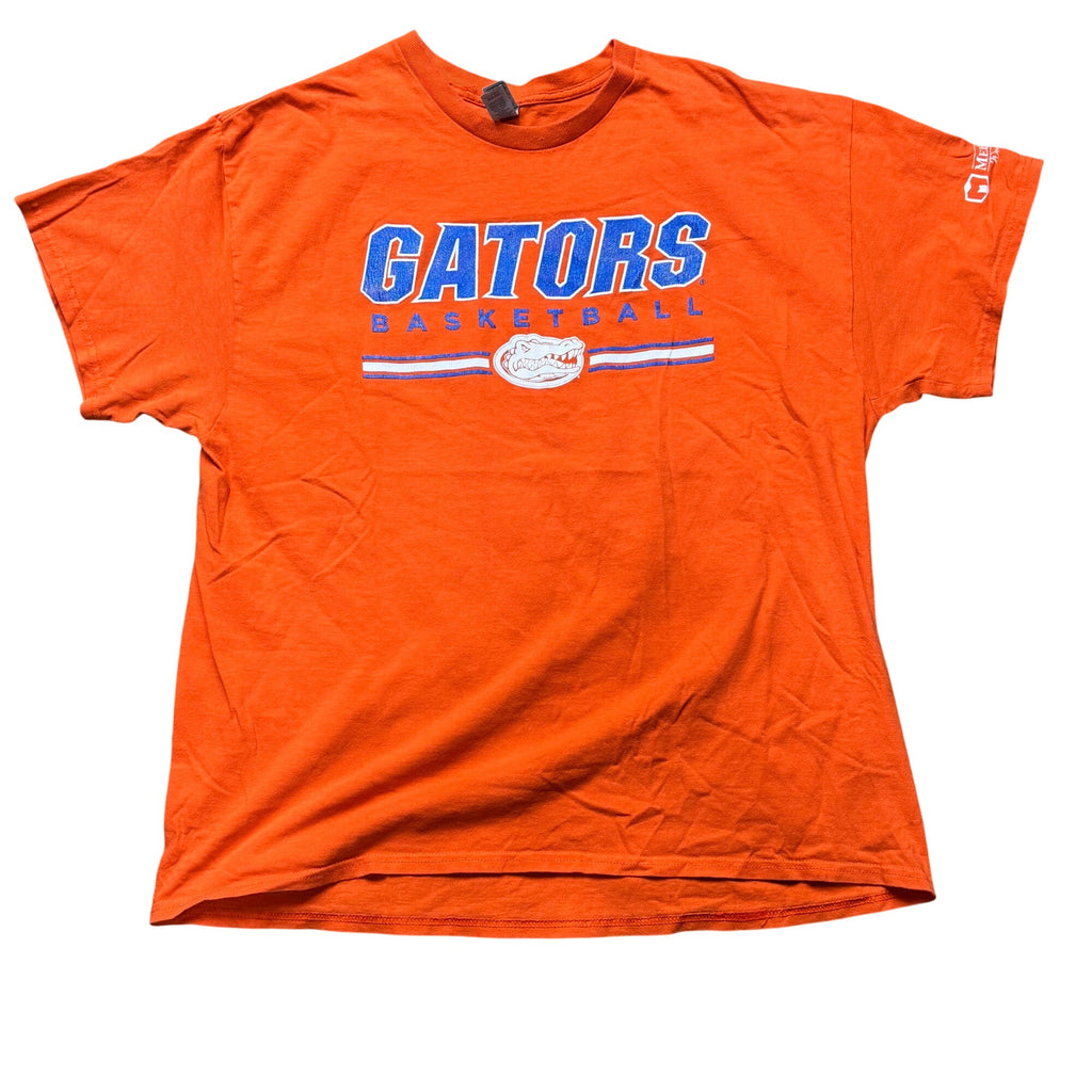 Florida Gators Basketball Orange T-Shirt XL 100% Cotton University of FL Fan