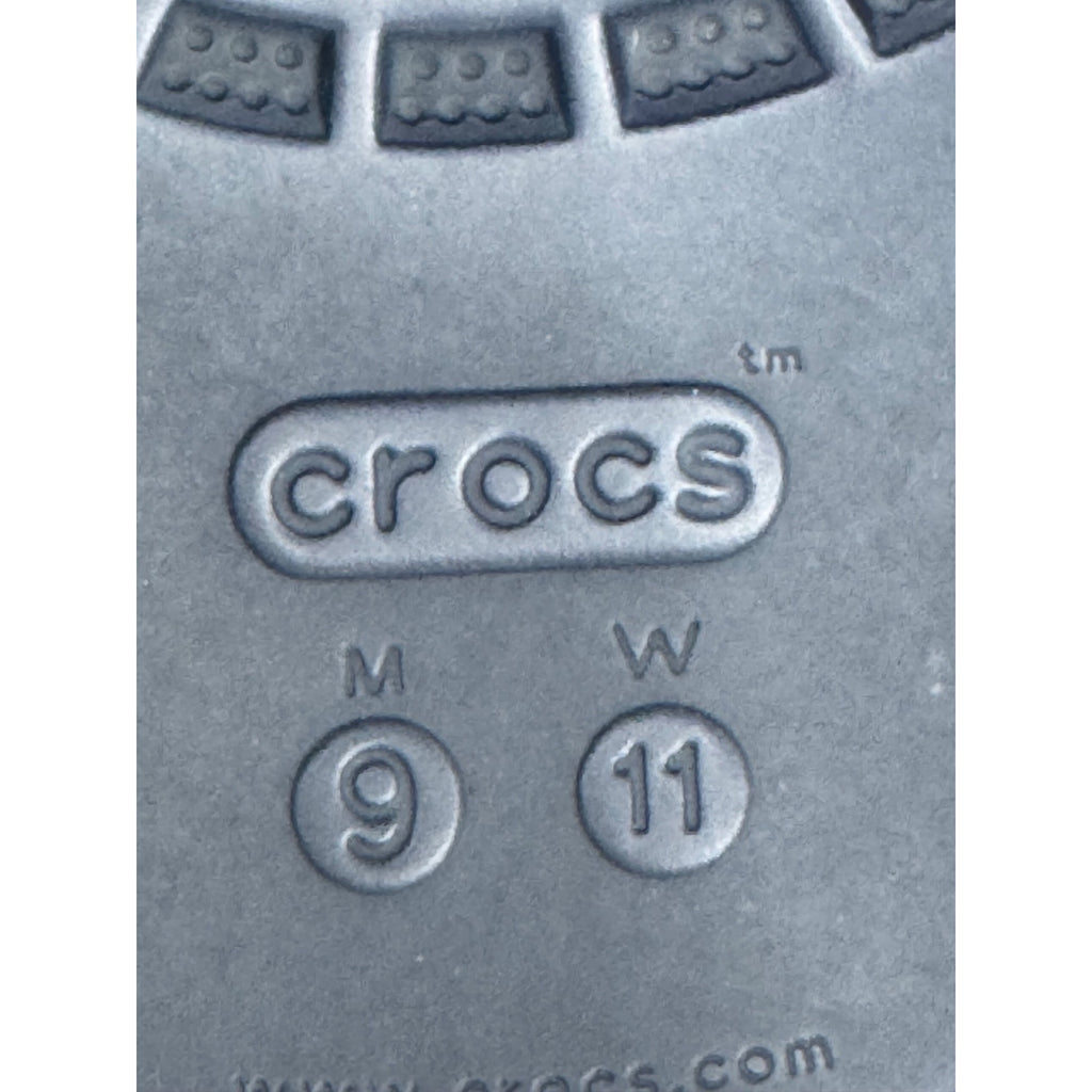 Crocs Bayaband Navy Blue Red Slip-On Sandals Men 9 Women 11 Lightweight Slides