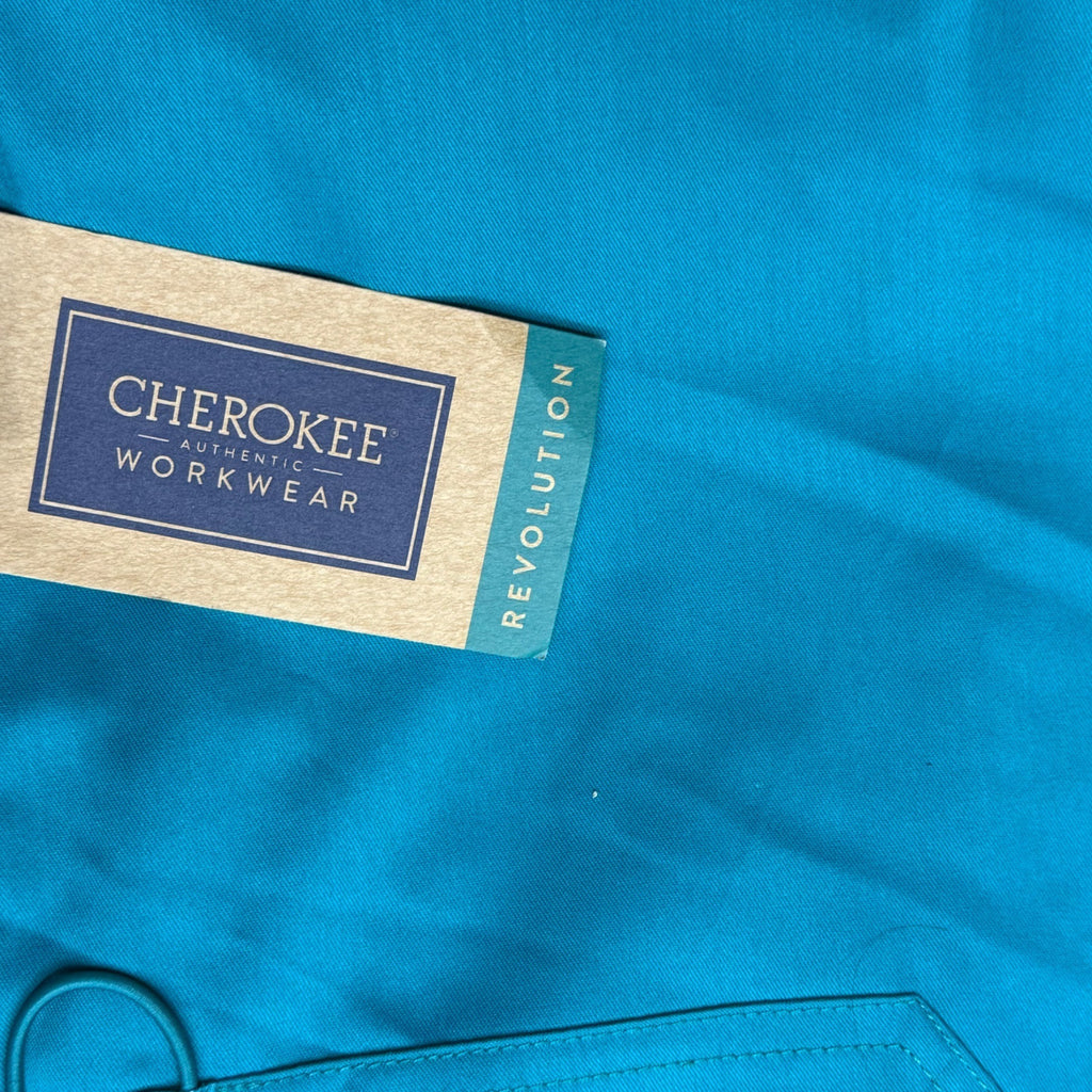 Cherokee Workwear Scrub Lot 3 Pairs 2XL Originals Allura Teal Royal Blue NEW