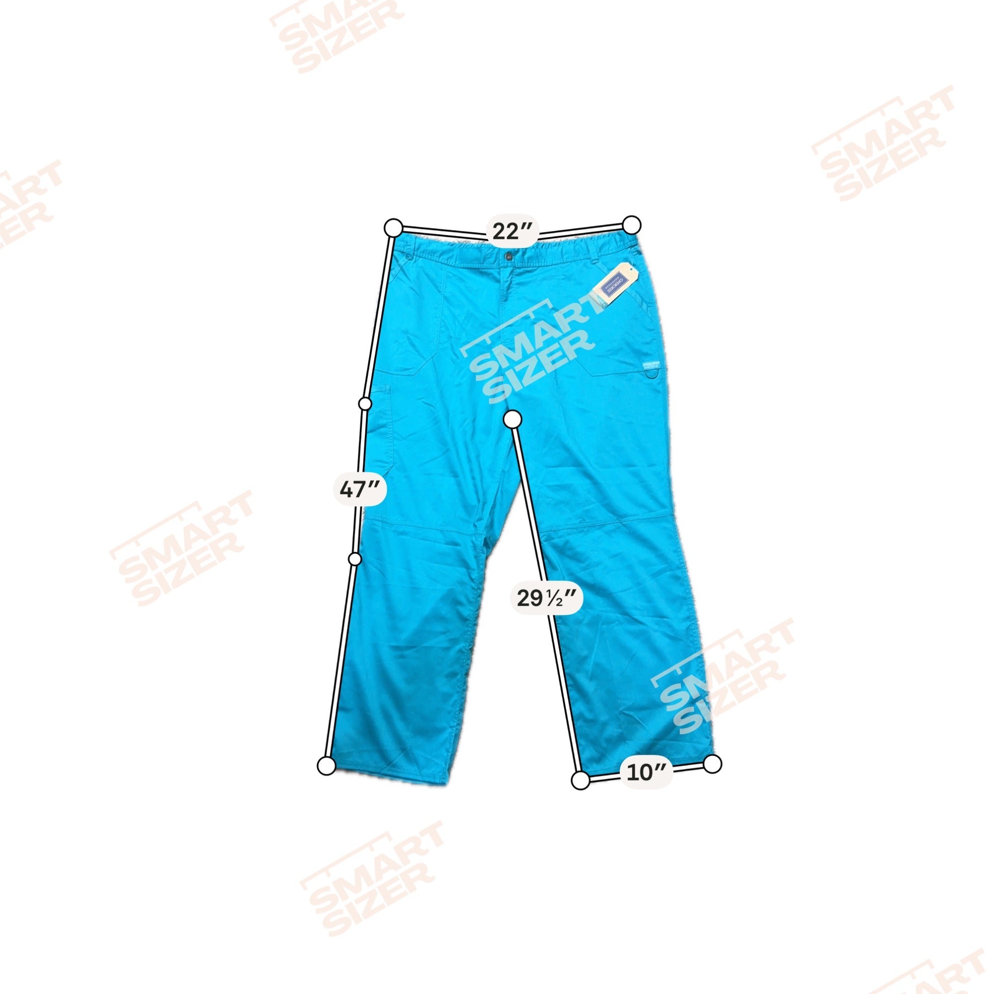 Cherokee Workwear Scrub Lot 3 Pairs 2XL Originals Allura Teal Royal Blue NEW