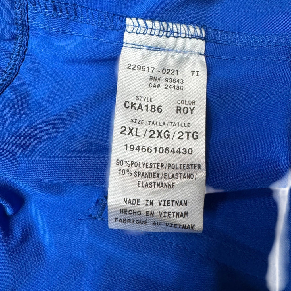 Cherokee Workwear Scrub Lot 3 Pairs 2XL Originals Allura Teal Royal Blue NEW
