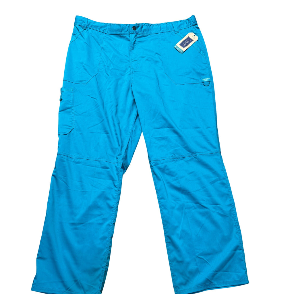 Cherokee Workwear Scrub Lot 3 Pairs 2XL Originals Allura Teal Royal Blue NEW