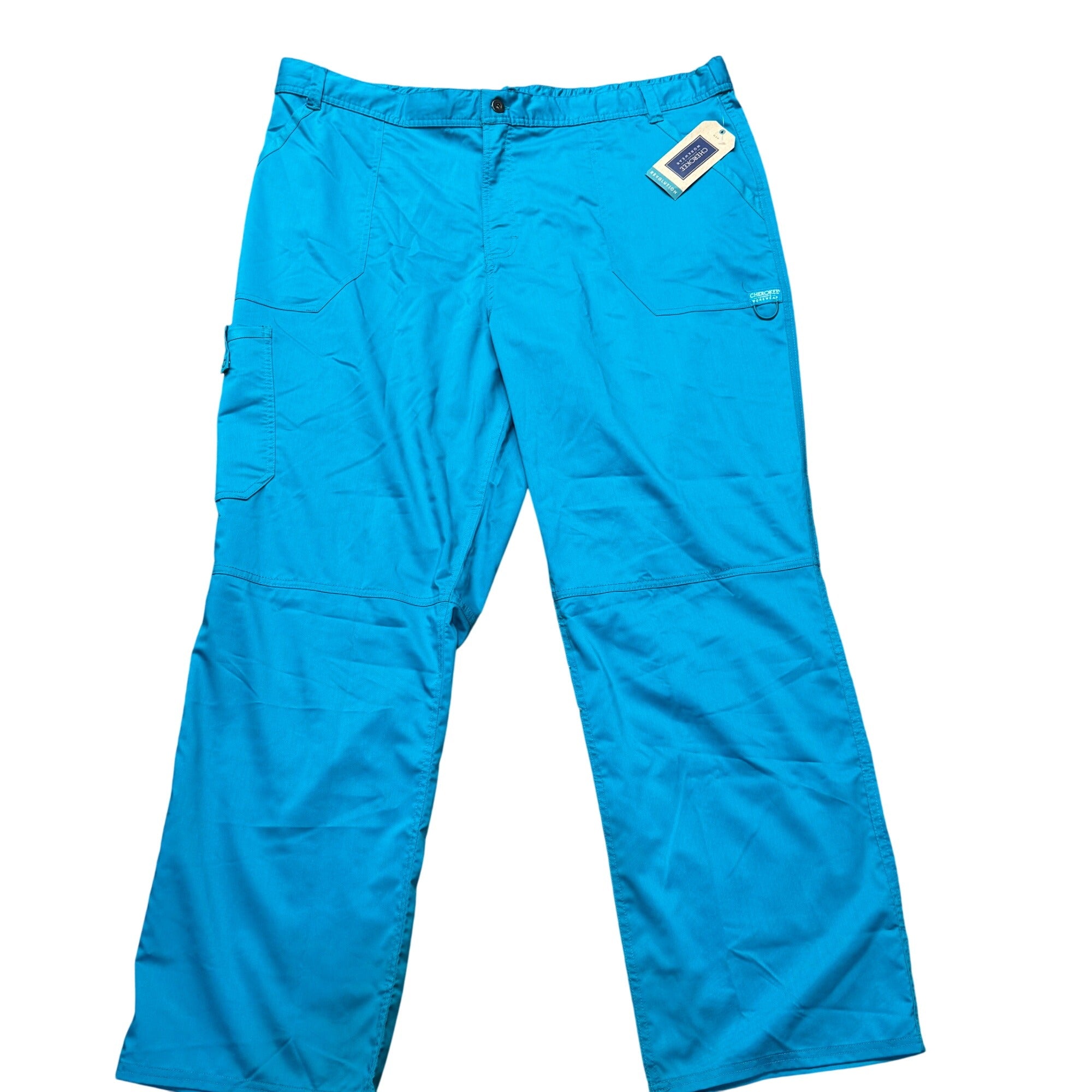 Cherokee Workwear Scrub Lot 3 Pairs 2XL Originals Allura Teal Royal Blue NEW