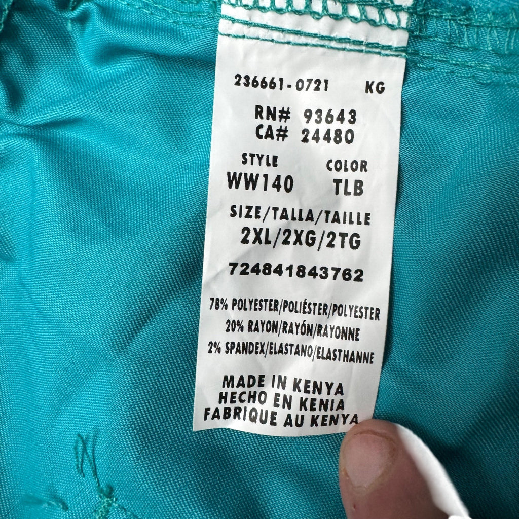 Cherokee Workwear Scrub Lot 3 Pairs 2XL Originals Allura Teal Royal Blue NEW