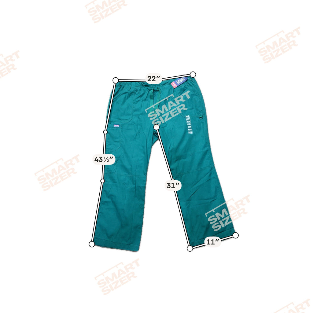 Cherokee Workwear Scrub Lot 3 Pairs 2XL Originals Allura Teal Royal Blue NEW