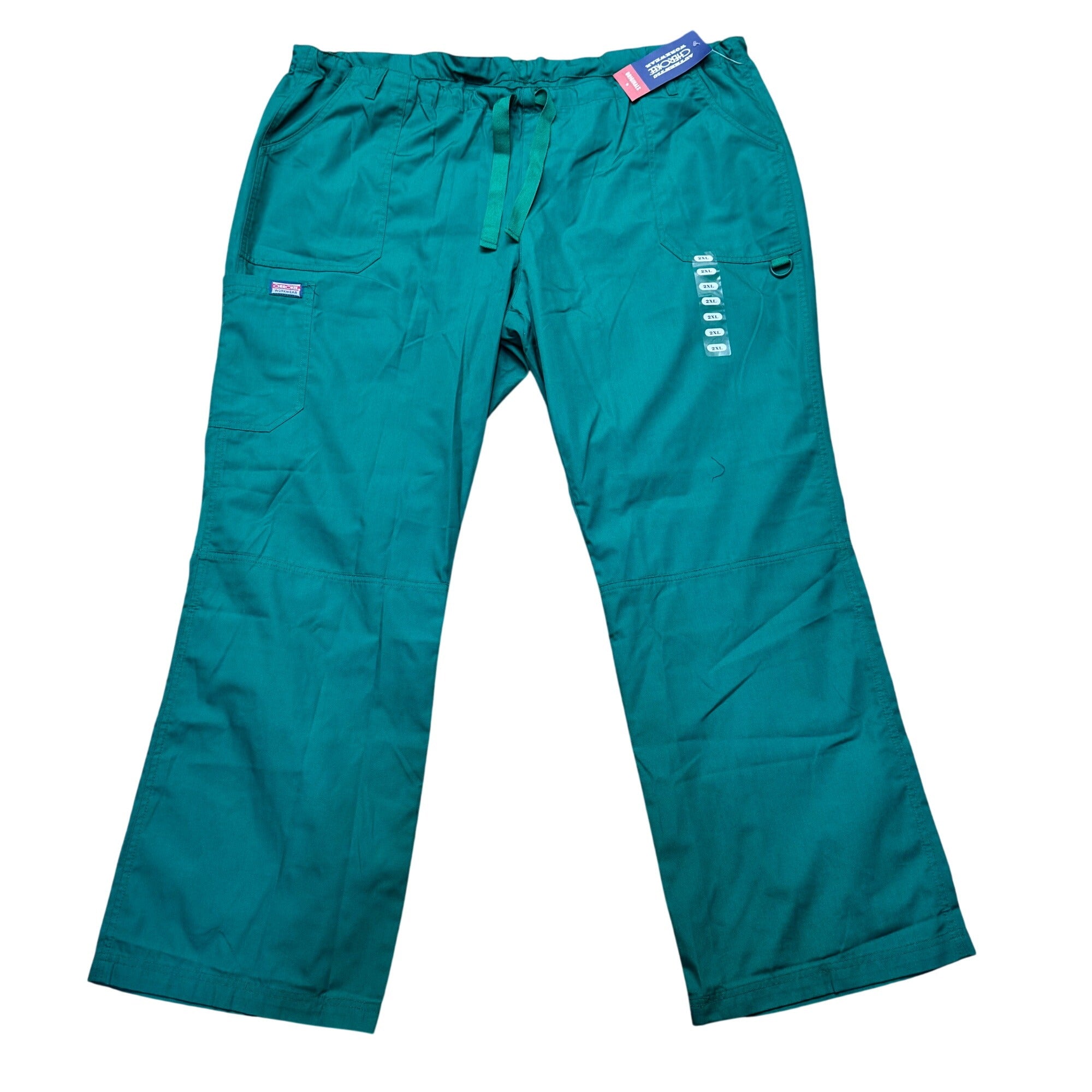 Cherokee Workwear Scrub Lot 3 Pairs 2XL Originals Allura Teal Royal Blue NEW