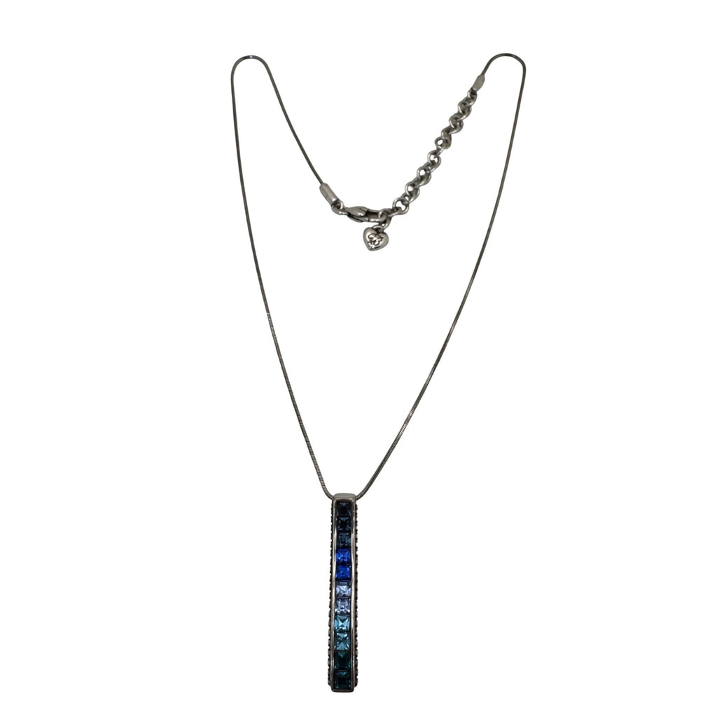 Brighton Spectrum Blue Set Crystal Necklace Bracelet Earrings Ring Size 8