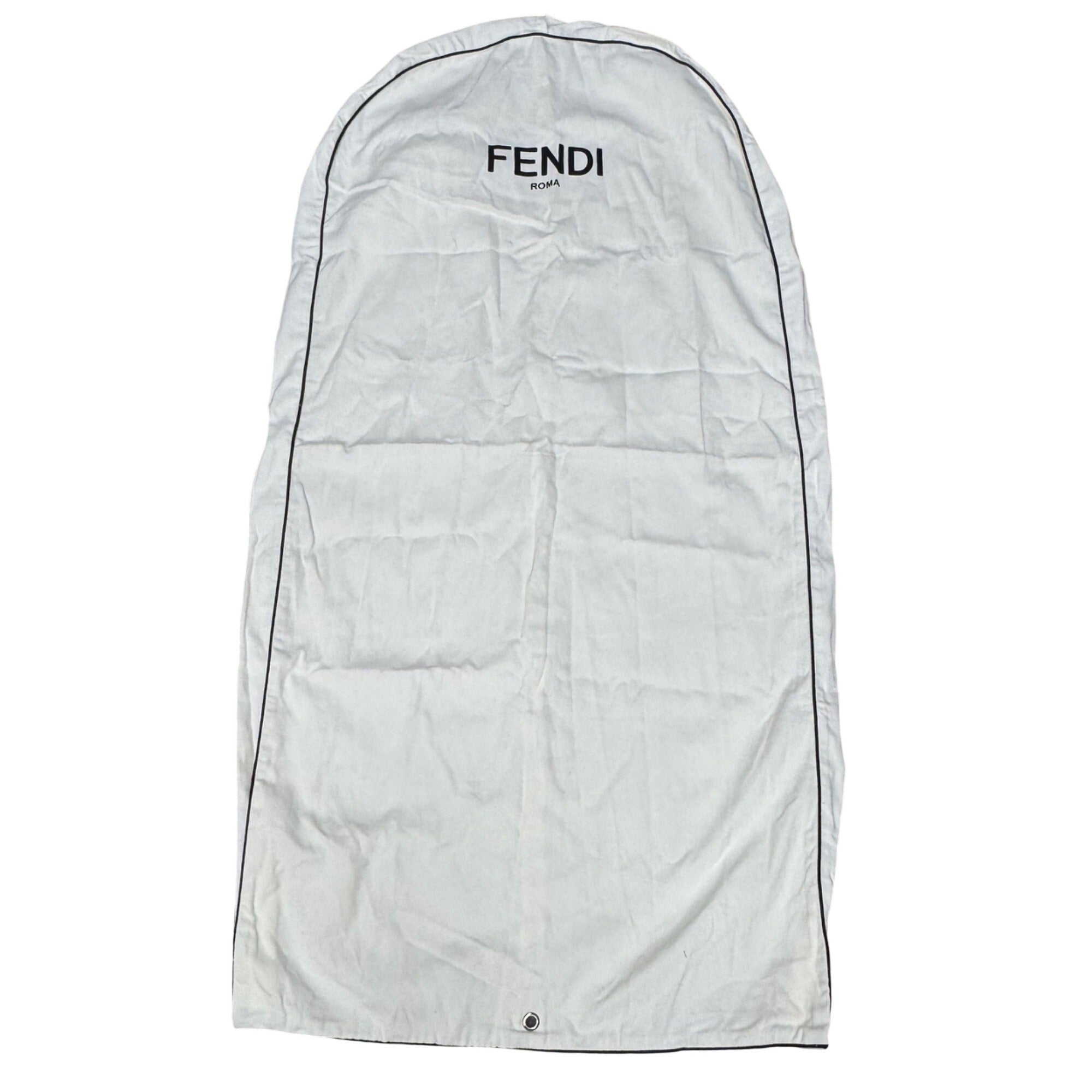 Fendi Roma Cream Garment Bag 48x23 Travel Storage Authentic Dress Suit Gift