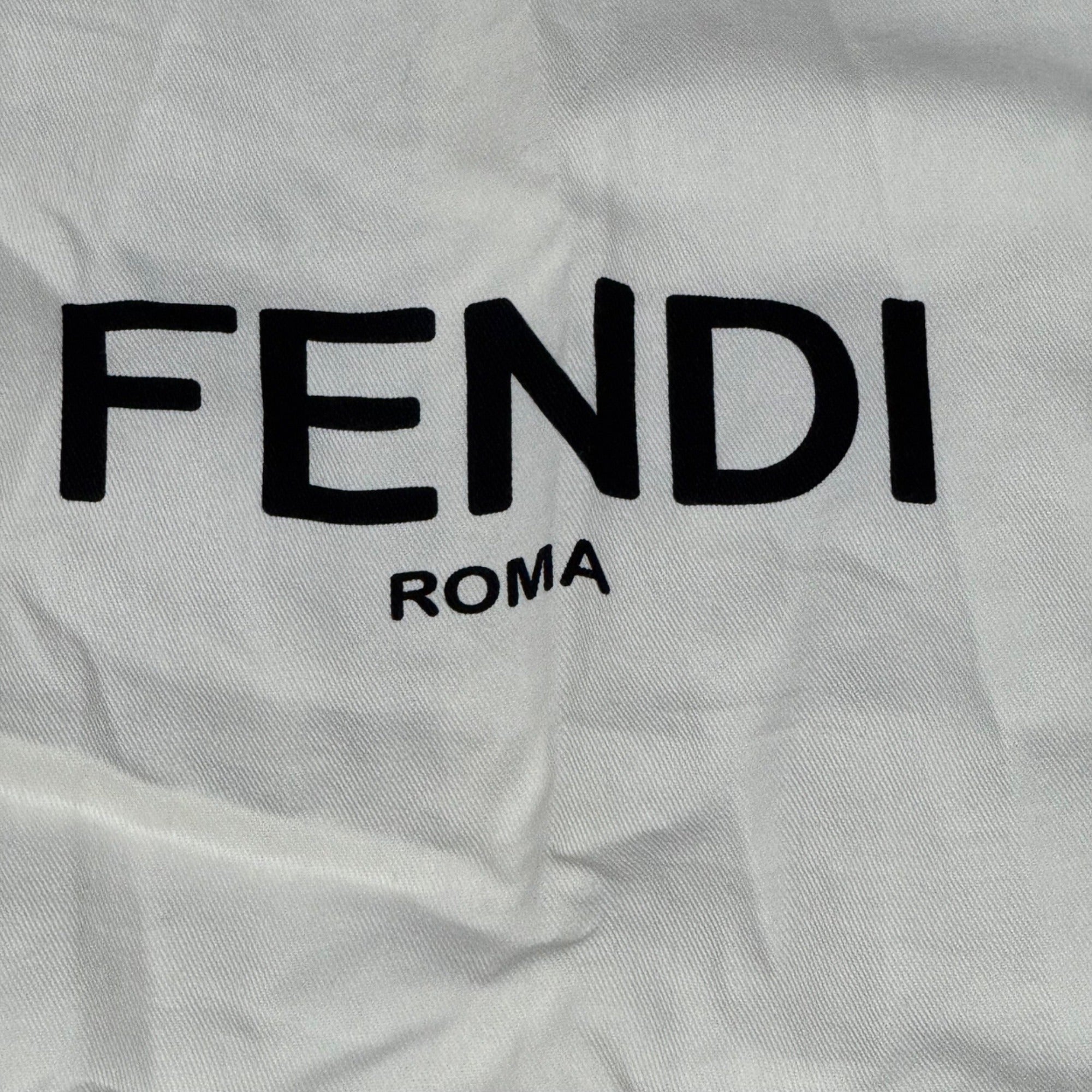 Fendi Roma Cream Garment Bag 48x23 Travel Storage Authentic Dress Suit Gift