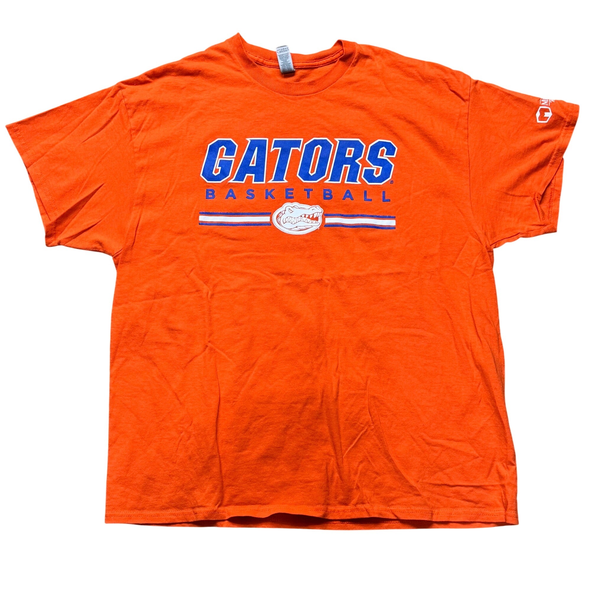 University Of Florida Gators Basketball Orange Graphic T-Shirt XL Cotton UF