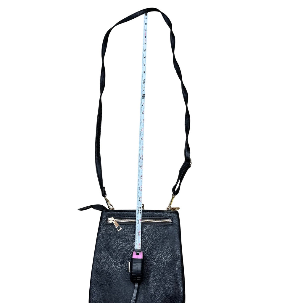 HOBO ALBA Navy Blue Crossbody Vegan Leather Bag Kiss Lock Frame Coin Purse Strap