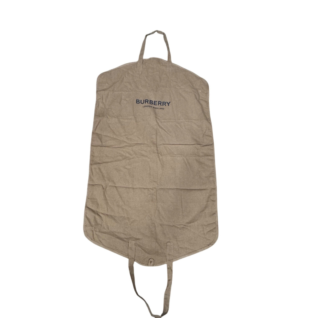 Burberry London England Tan Garment Bag 24" x 42.5 Authentic Storage Travel Gift