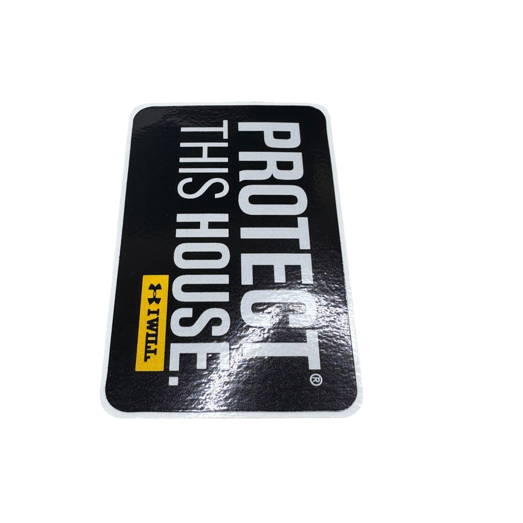 Protect This House I Will Under Armour Sticker Durable Vinyl 4" Locker Car Truck