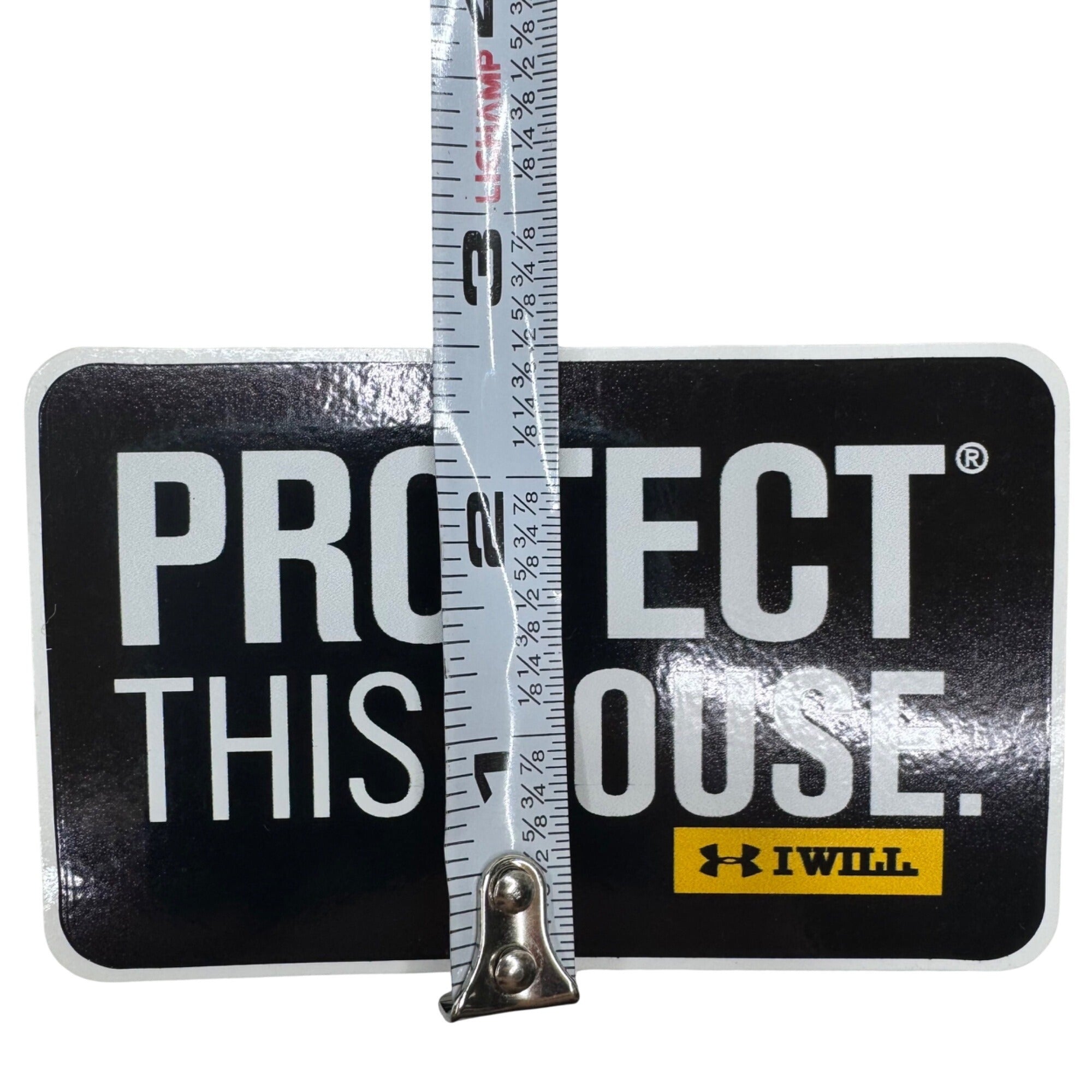 Protect This House I Will Under Armour Sticker Durable Vinyl 4" Locker Car Truck