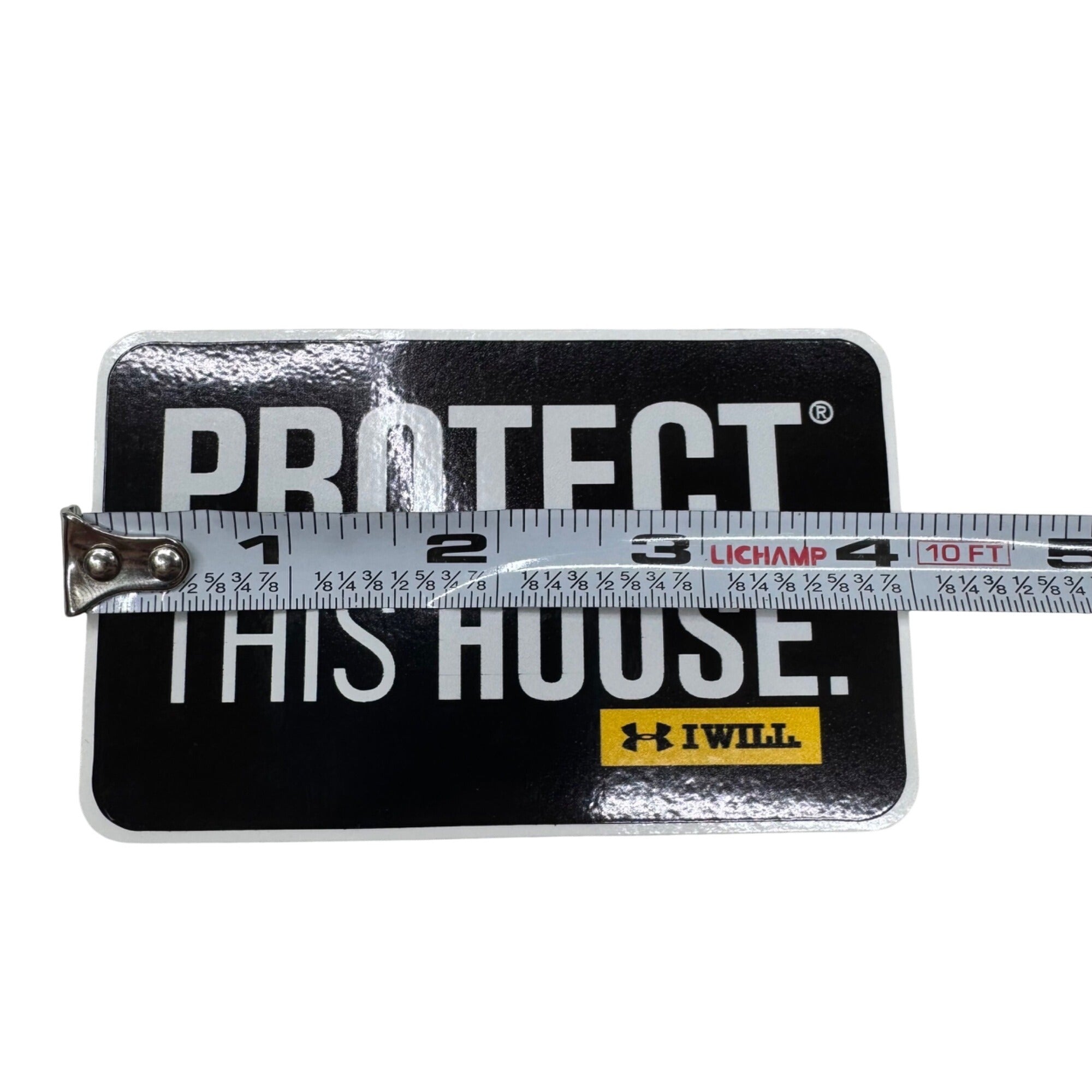 Protect This House I Will Under Armour Sticker Durable Vinyl 4" Locker Car Truck
