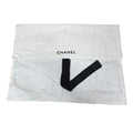 Chanel Dust Bag Envelope Black Tie Closure 18" X 13" Cotton Storage Bag Purse