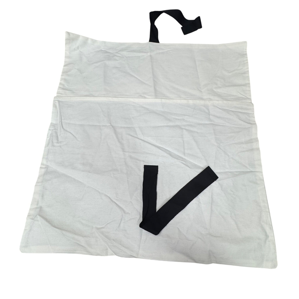 Chanel Dust Bag Envelope Black Tie Closure 18" X 13" Cotton Storage Bag Purse