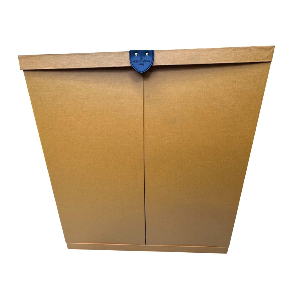 Louis Vuitton Luxury Purse Handbag EMPTY Large Clamshell Storage Box Drawer 14x6