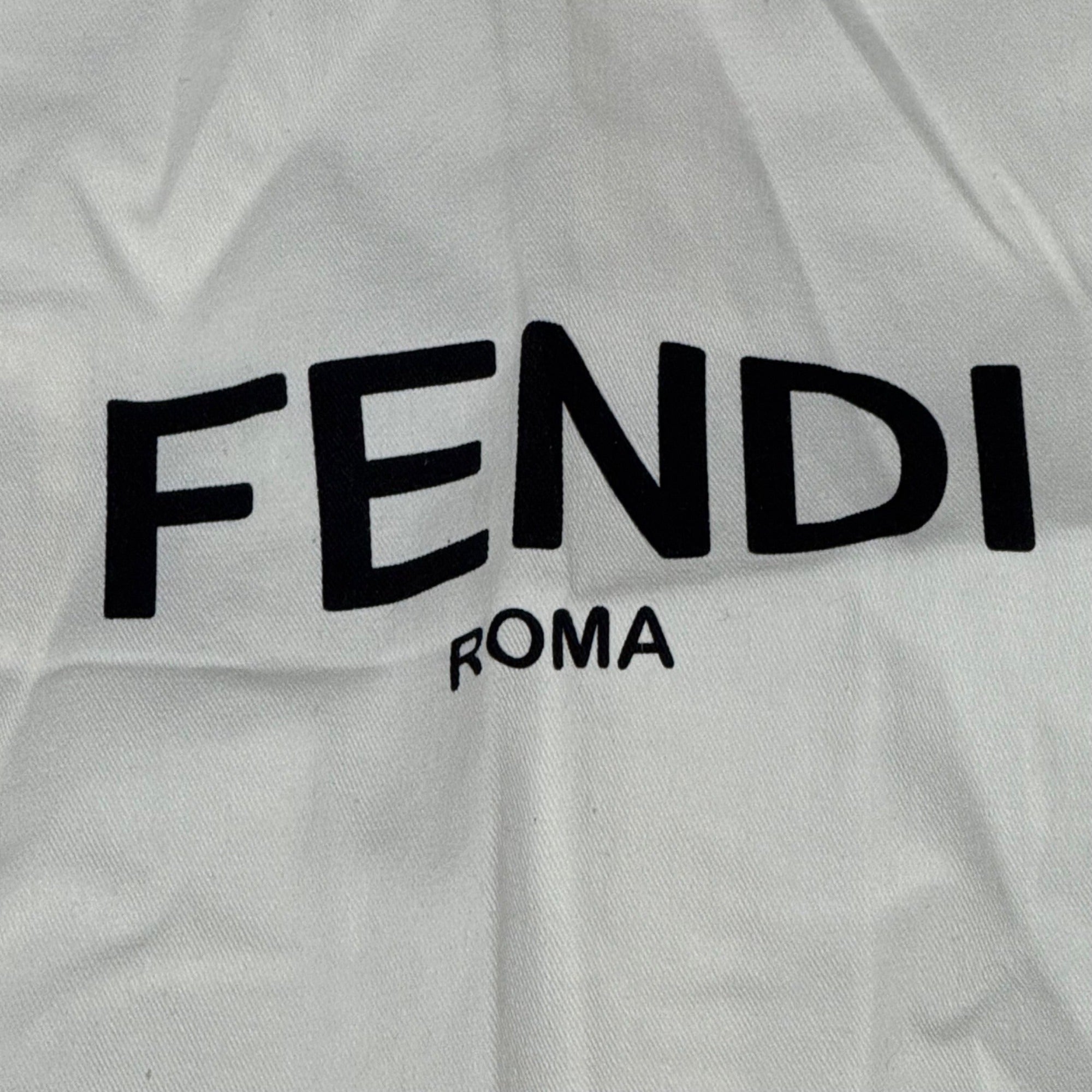 Fendi Roma Cream Garment Bag Piping 43"x28" Travel Storage Dress Suit Authentic