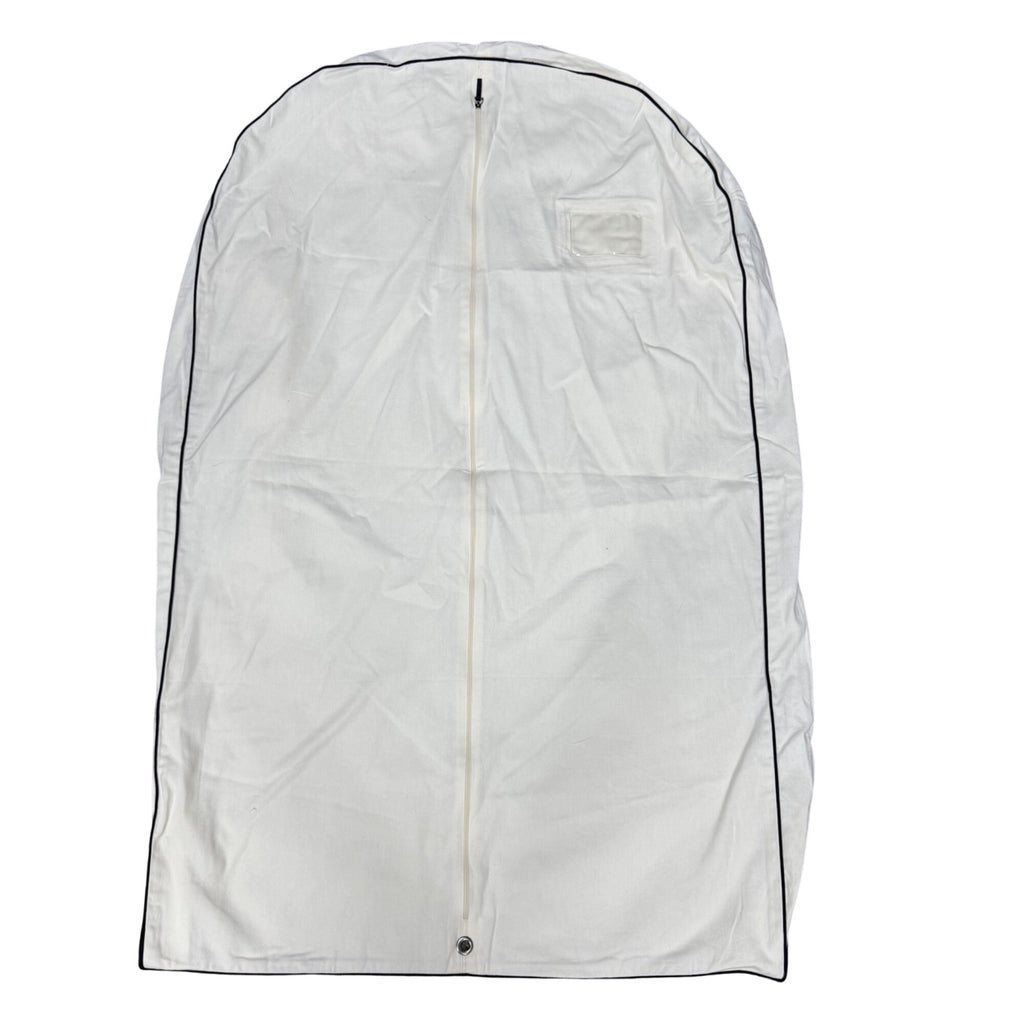 Fendi Roma Cream Garment Bag Piping 43"x28" Travel Storage Dress Suit Authentic
