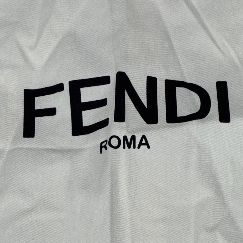 Fendi Roma Cream Garment Bag Piping 43"x28" Travel Storage Dress Suit Authentic