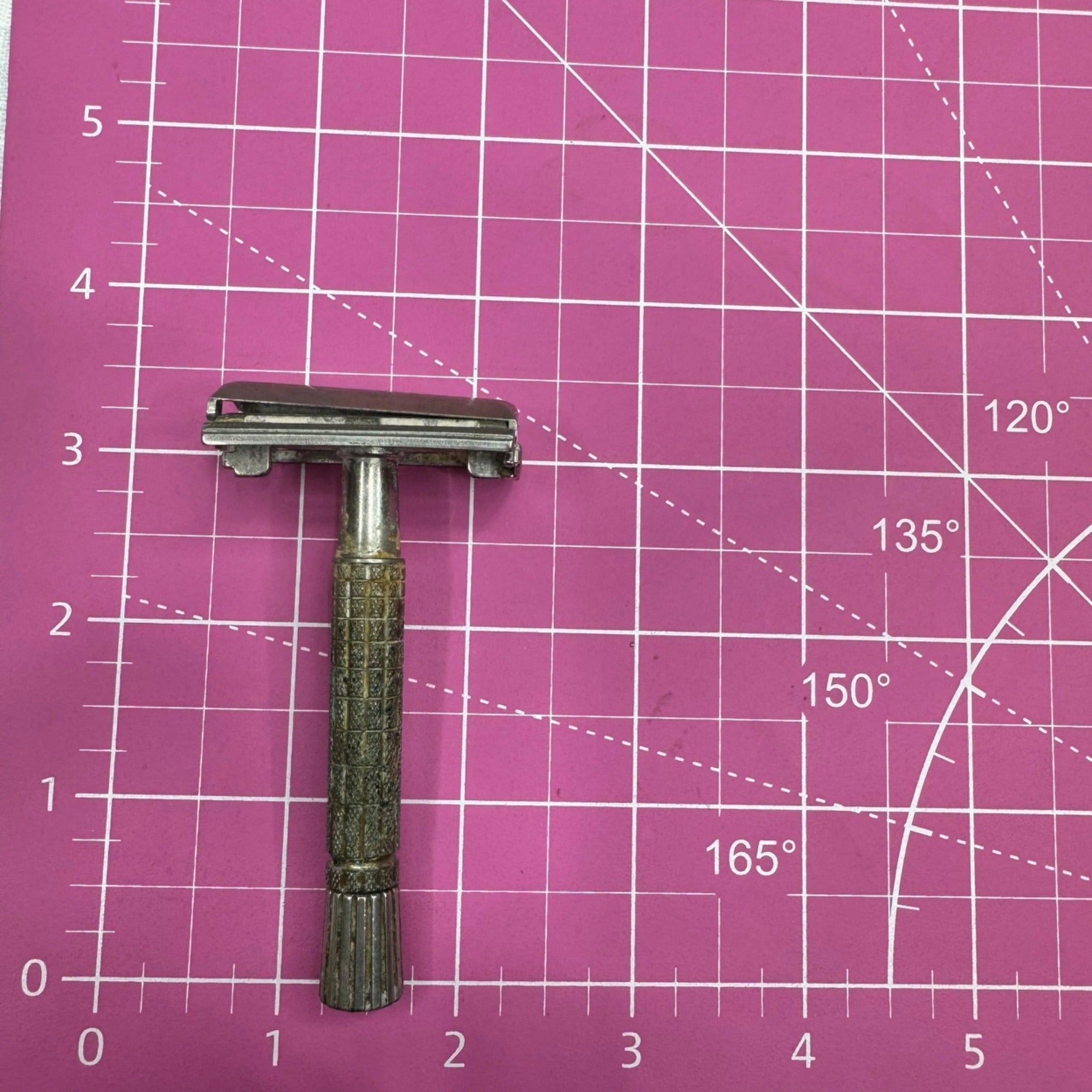 1961 Gillette Super Speed Flare Tip DE TTO Razor Date Code G2 Adjustable Safety
