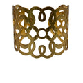 Brighton Gold-Tone Filigree Cuff Bracelet 6.25”Diameter Openwork Design Lightweight & Elegant Jewelry Accessory