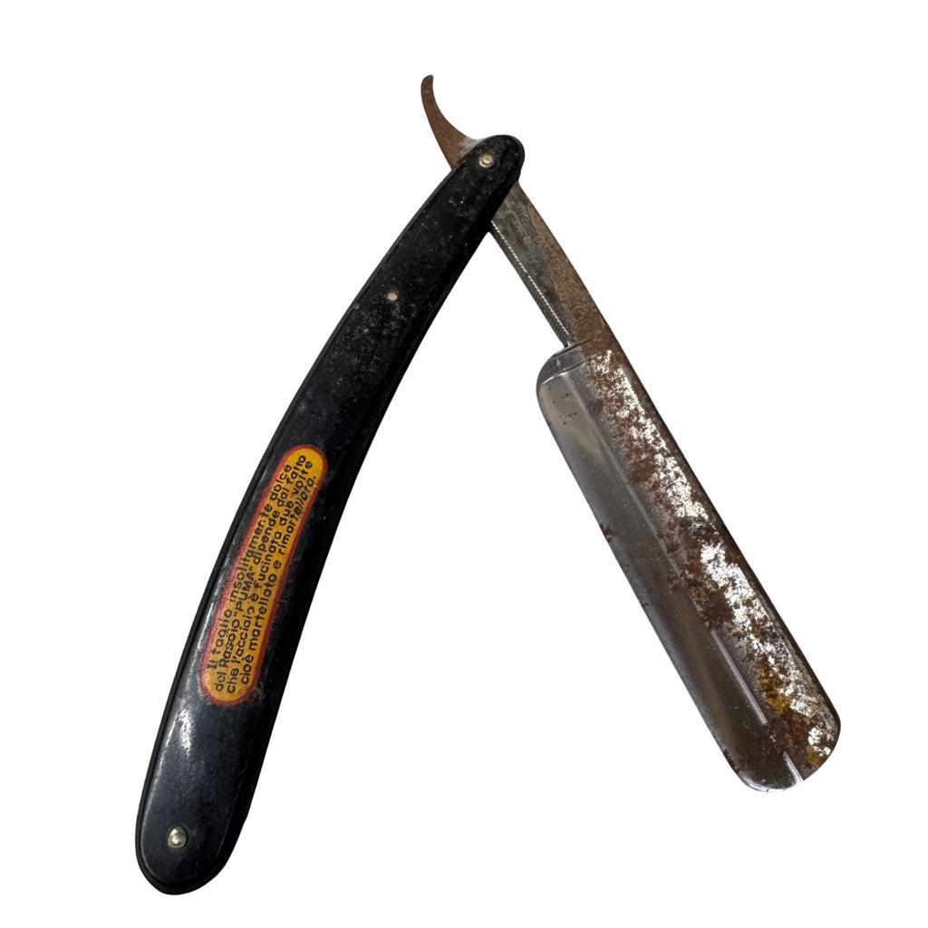 Puma Solingen Straight Razor Vintage Black  5/8" Blade Special Germany 68 READ