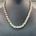 Vintage Trifari Silver-Tone Leaf Chain Necklace 15.5” Vining Leaves Classic