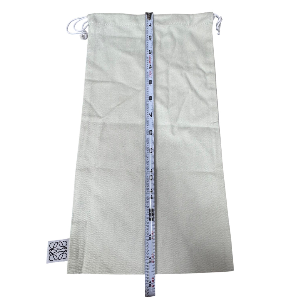 Loewe Cotton Drawstring Dust Bag 14.5x8 White Accessories Storage Handbag Purse