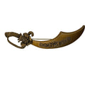 Georgian Scimitar Sword Dagger Pin Brooch Vintage Large 4" Serpent Snake Handle