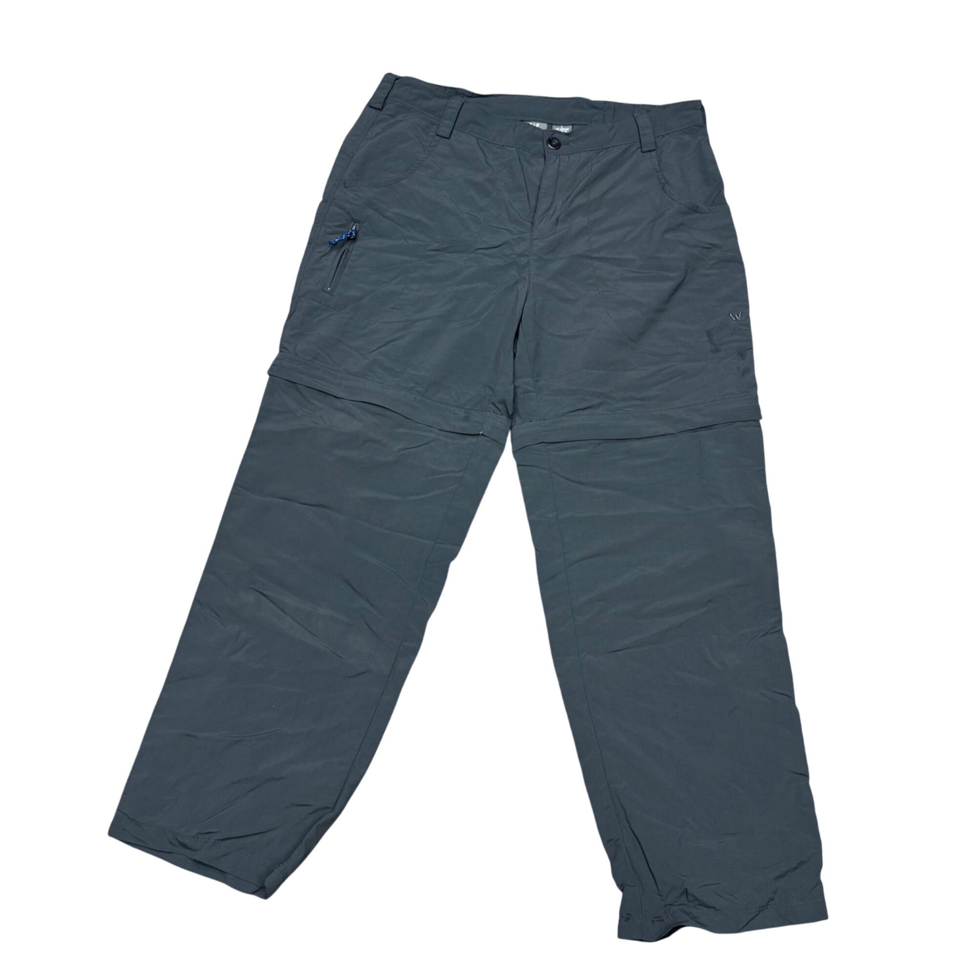 White Sierra Convertible Hiking Fishing Cargo Pants, Mens L x 32, OD Green Nylon