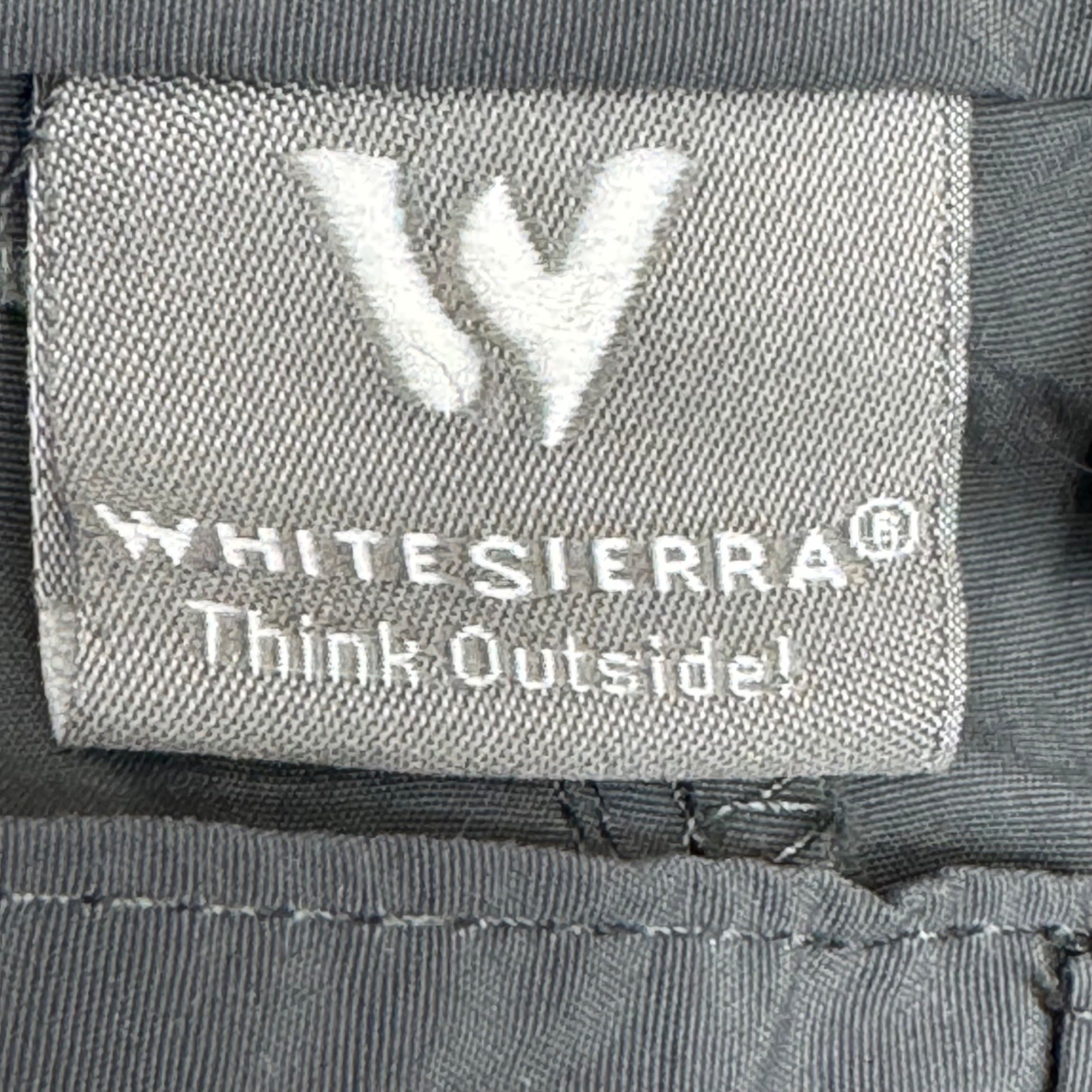 White Sierra Convertible Hiking Fishing Cargo Pants, Mens L x 32, OD Green Nylon
