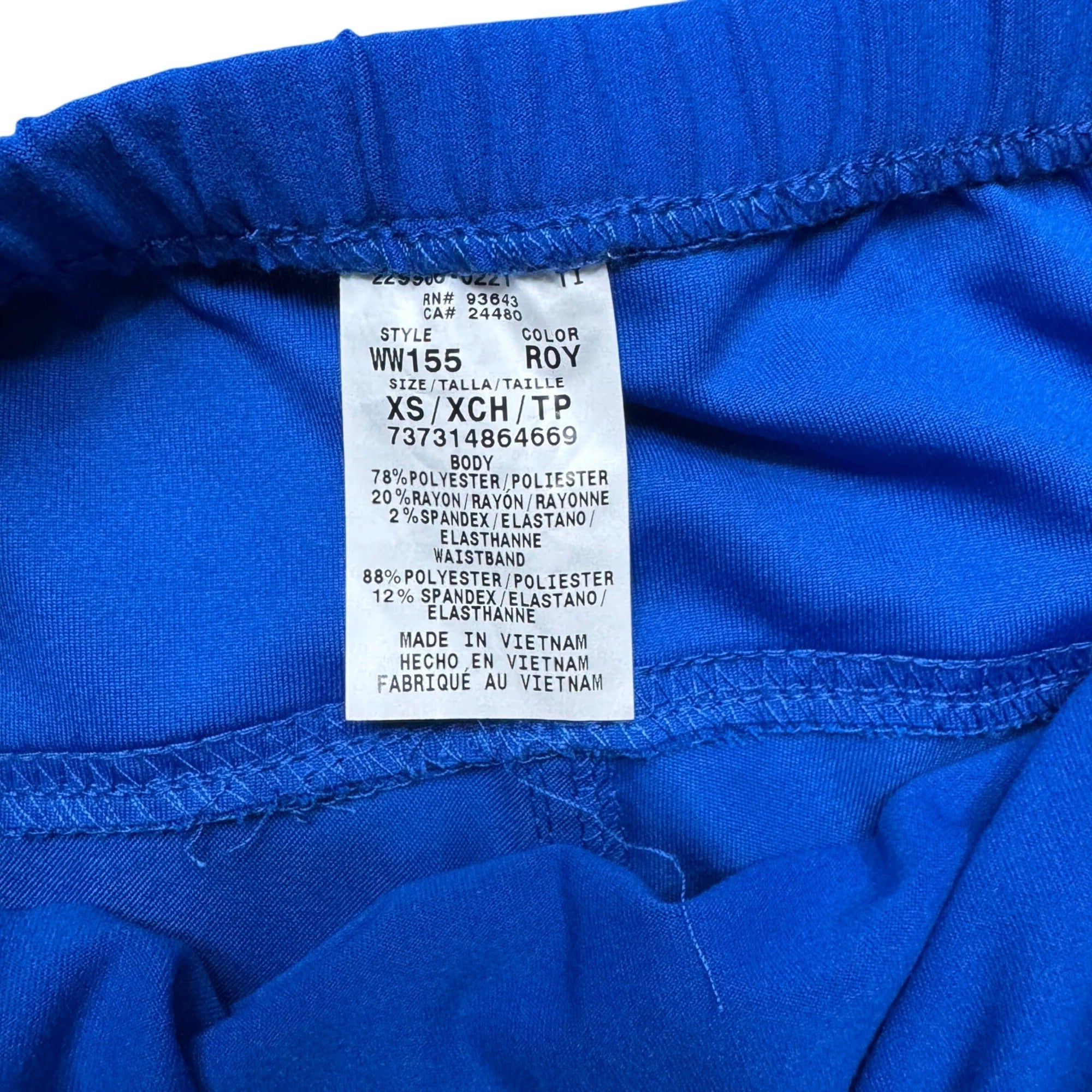 Cherokee Workwear Revolution Maternity Pants XS Navy & Royal Blue Panel  Pockets